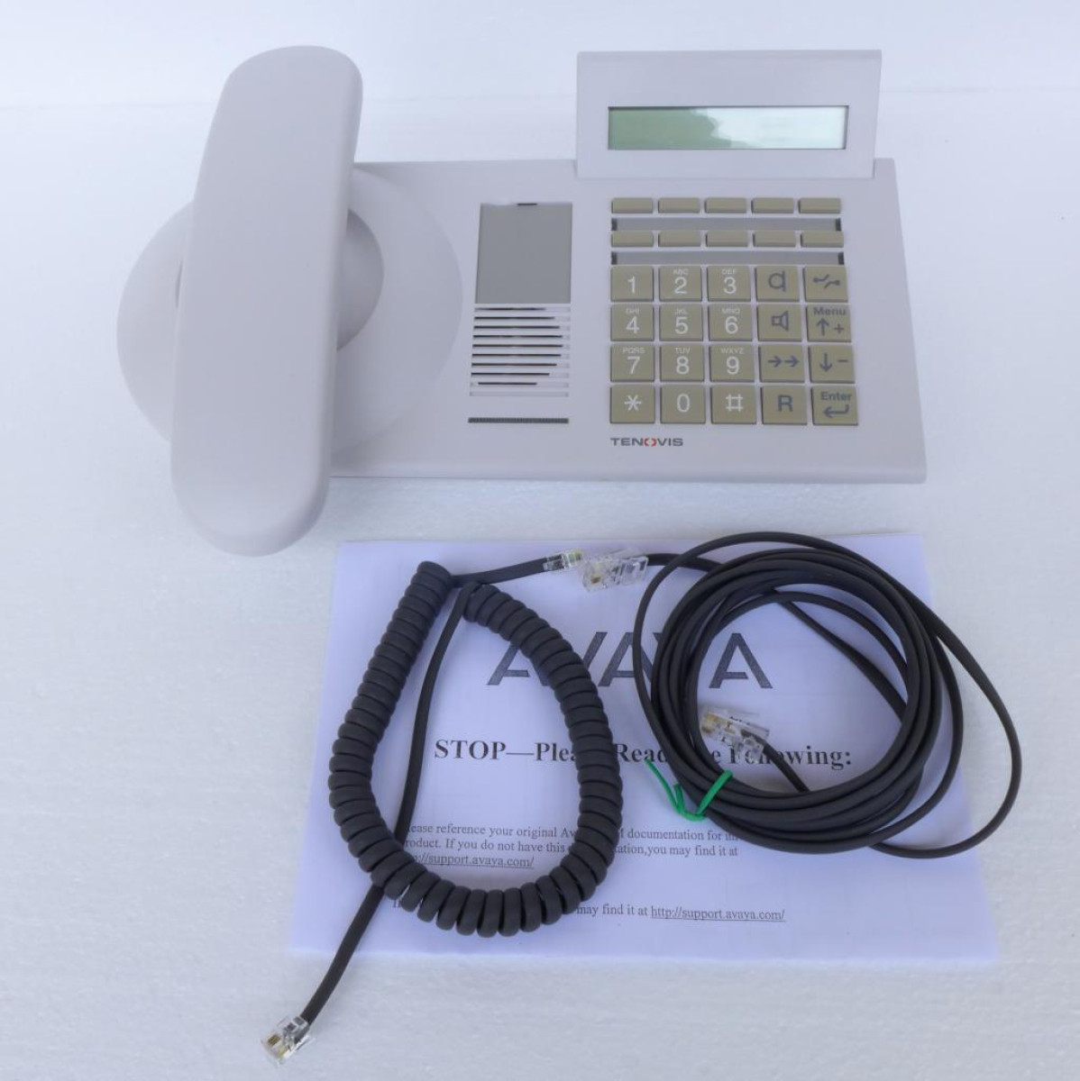 TS13.21 Telefon TENOVIS  AVAYA weiss neuwertig